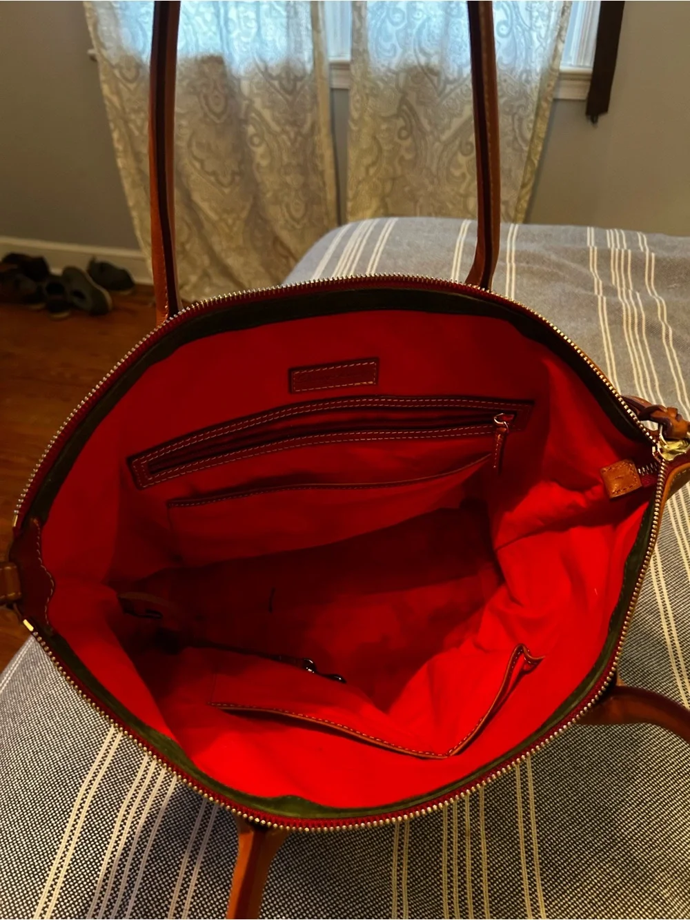 Dooney & Bourke Cognac Leather Tote